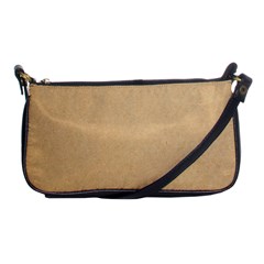 Paper Brown Shoulder Clutch Bag by artworkshop