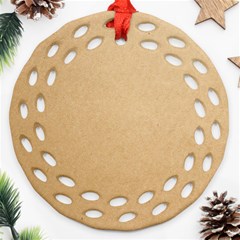 Paper Brown Ornament (round Filigree) by artworkshop