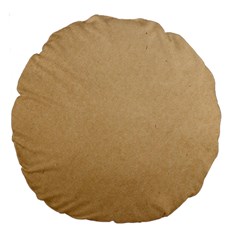 Paper Brown Large 18  Premium Round Cushions by artworkshop