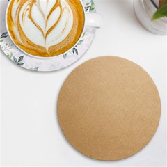 Paper Brown Uv Print Round Tile Coaster