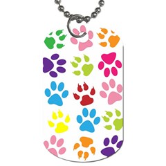 Paw Print Dog Tag (two Sides) by artworkshop