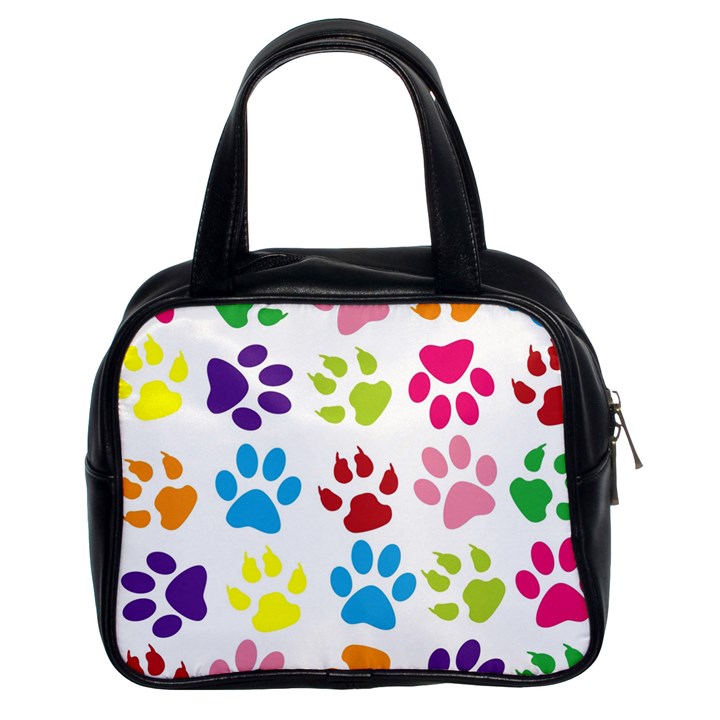 Paw Print Classic Handbag (Two Sides)