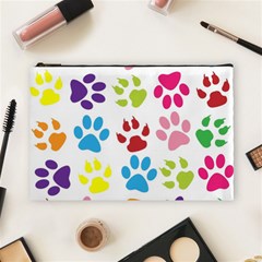 Paw Print Cosmetic Bag (large) by artworkshop