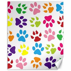 Paw Print Canvas 16  X 20  by artworkshop