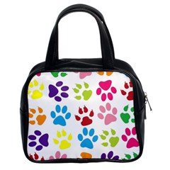 Paw Print Classic Handbag (two Sides) by artworkshop