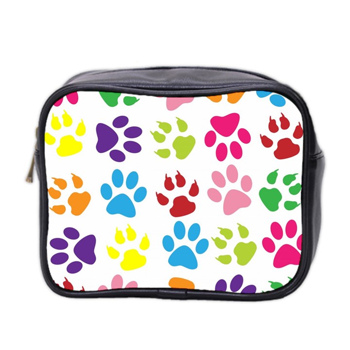 Paw Print Mini Toiletries Bag (Two Sides)