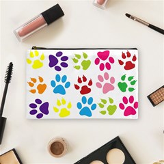 Paw Print Cosmetic Bag (medium) by artworkshop