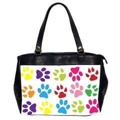 Paw Print Oversize Office Handbag (2 Sides) by artworkshop