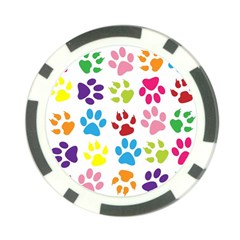 Paw Print Poker Chip Card Guard (10 Pack) by artworkshop