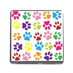 Paw Print Memory Card Reader (Square 5 Slot) Front