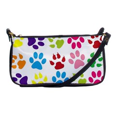 Paw Print Shoulder Clutch Bag by artworkshop