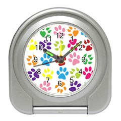 Paw Print Travel Alarm Clock by artworkshop