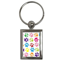 Paw Print Key Chain (rectangle) by artworkshop