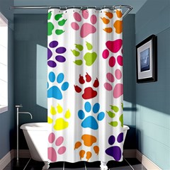 Paw Print Shower Curtain 36  X 72  (stall)  by artworkshop