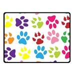 Paw Print Fleece Blanket (Small) 50 x40  Blanket Front