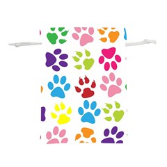 Paw Print Lightweight Drawstring Pouch (m) by artworkshop