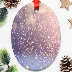 Snowfall Winter Ornament (oval) by artworkshop