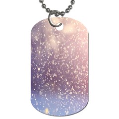 Snowfall Winter Dog Tag (one Side) by artworkshop