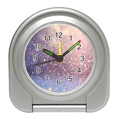 Snowfall Winter Travel Alarm Clock by artworkshop