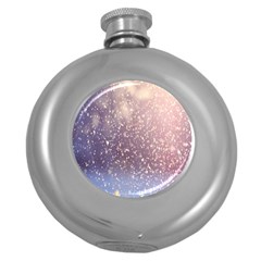 Snowfall Winter Round Hip Flask (5 Oz) by artworkshop