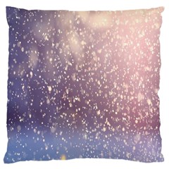 Snowfall Winter Large Cushion Case (one Side) by artworkshop