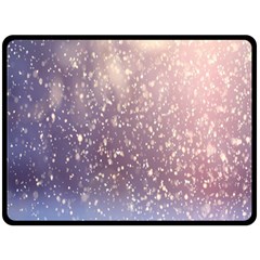 Snowfall Winter Double Sided Fleece Blanket (large)  by artworkshop