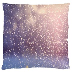 Snowfall Winter Large Flano Cushion Case (two Sides) by artworkshop