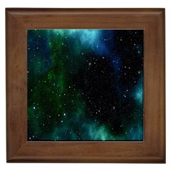 Stars Sky Space Framed Tile by artworkshop