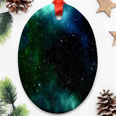 Stars Sky Space Ornament (oval) by artworkshop