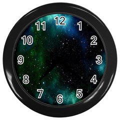 Stars Sky Space Wall Clock (black) by artworkshop