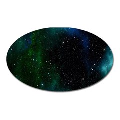 Stars Sky Space Oval Magnet by artworkshop