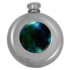 Stars Sky Space Round Hip Flask (5 Oz) by artworkshop