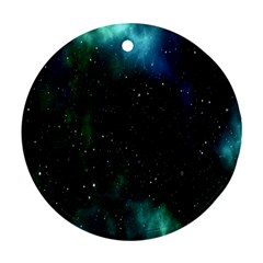 Stars Sky Space Round Ornament (two Sides) by artworkshop