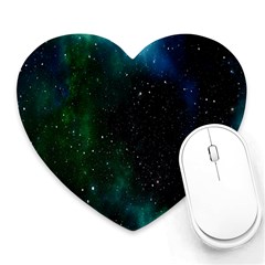 Stars Sky Space Heart Mousepads by artworkshop