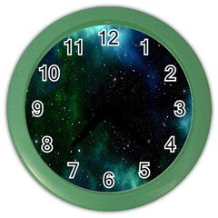 Stars Sky Space Color Wall Clock by artworkshop