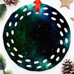 Stars Sky Space Ornament (round Filigree) by artworkshop