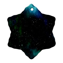 Stars Sky Space Snowflake Ornament (two Sides) by artworkshop