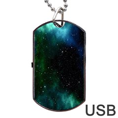 Stars Sky Space Dog Tag Usb Flash (one Side) by artworkshop