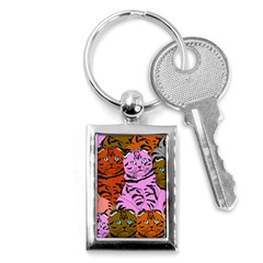 Tileable Seamless Cat Kitty Key Chain (rectangle) by artworkshop