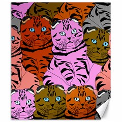 Tileable Seamless Cat Kitty Canvas 20  X 24  by artworkshop