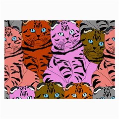 Tileable Seamless Cat Kitty Large Glasses Cloth (2 Sides) by artworkshop