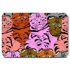 Tileable Seamless Cat Kitty Large Doormat  by artworkshop