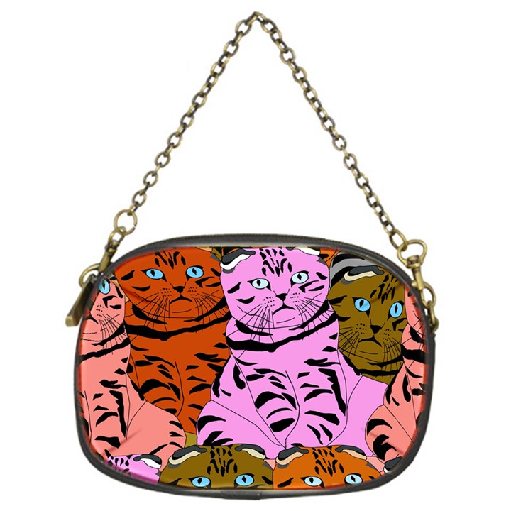 Tileable Seamless Cat Kitty Chain Purse (One Side)