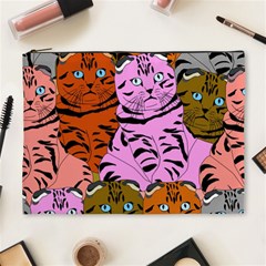 Tileable Seamless Cat Kitty Cosmetic Bag (xl) by artworkshop