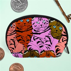 Tileable Seamless Cat Kitty Accessory Pouch (large) by artworkshop