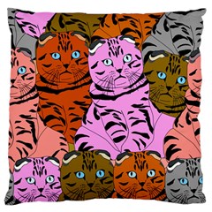 Tileable Seamless Cat Kitty Standard Flano Cushion Case (one Side) by artworkshop