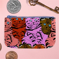 Tileable Seamless Cat Kitty Large Coin Purse by artworkshop