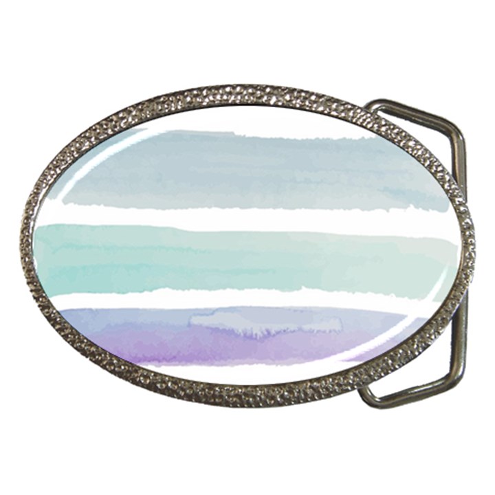 Watercolor Belt Buckles