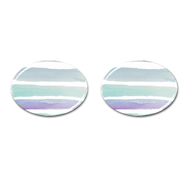 Watercolor Cufflinks (Oval)