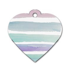 Watercolor Dog Tag Heart (one Side) by artworkshop